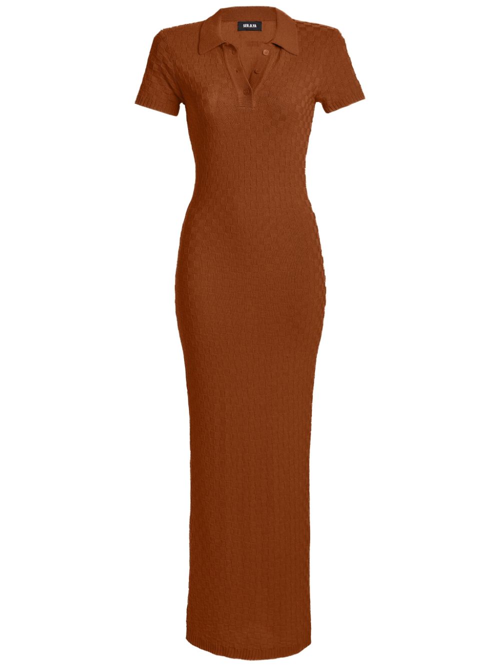 Beacon knitted dress - Brown