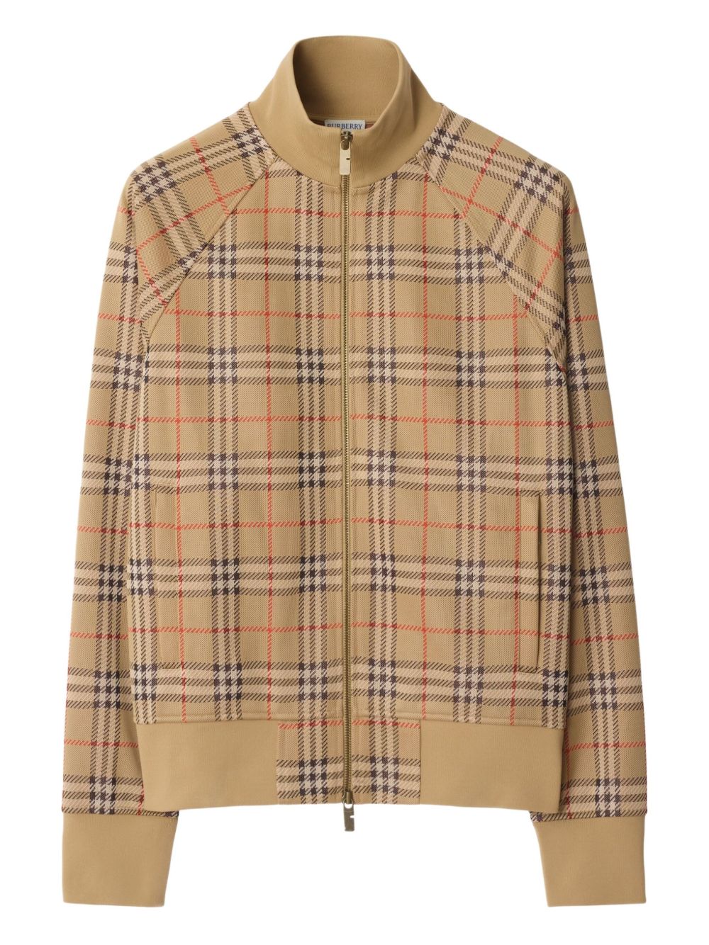 Check track jacket - Neutrals