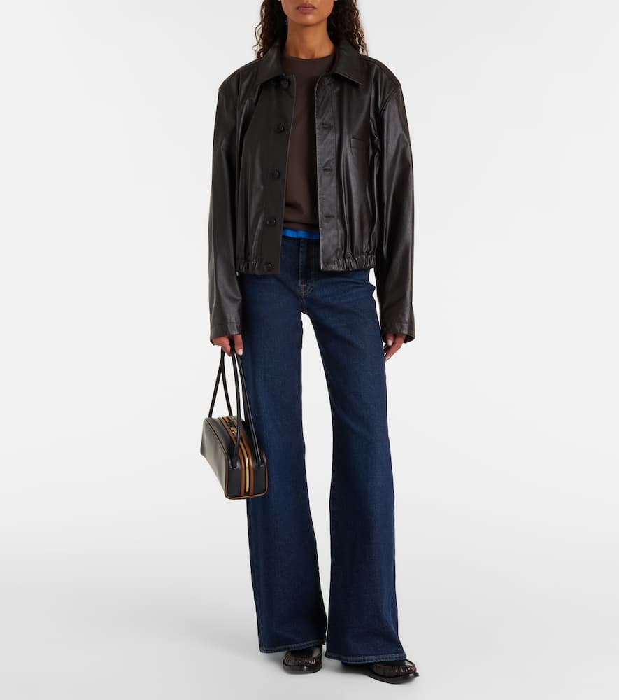 Lotta high-rise wide-leg jeans