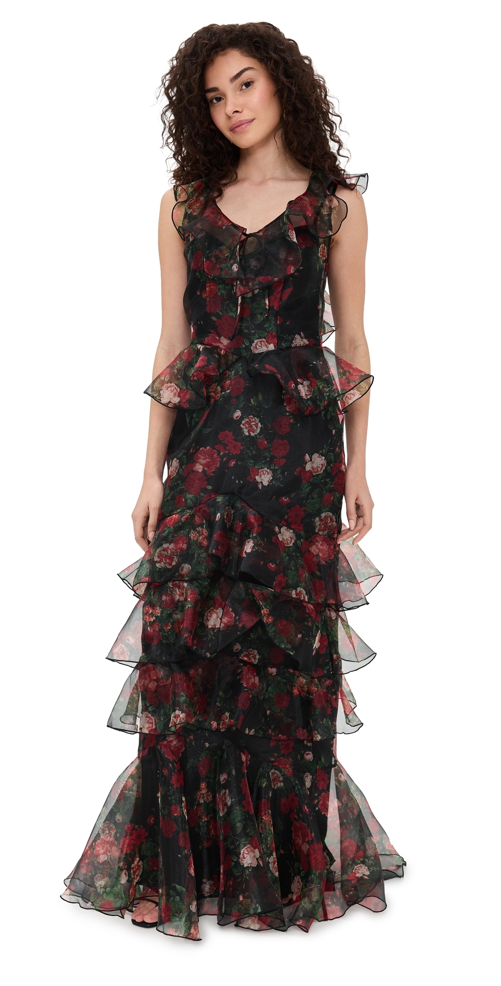 Carmen Dress Black Floral