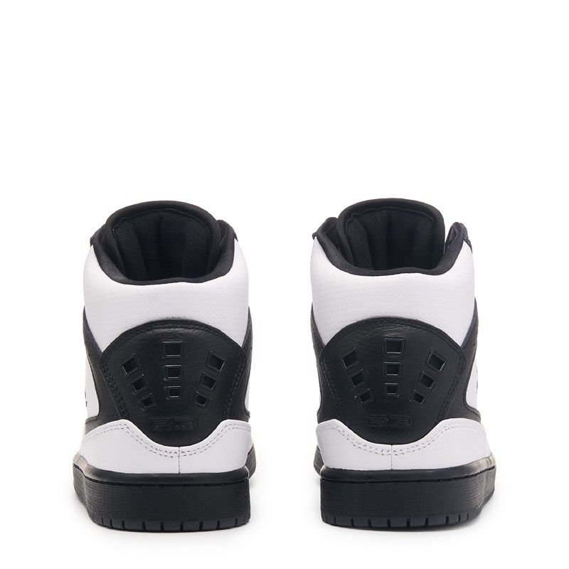 Men's 1 Flight Mid Sneakers (White/Black/Grey)