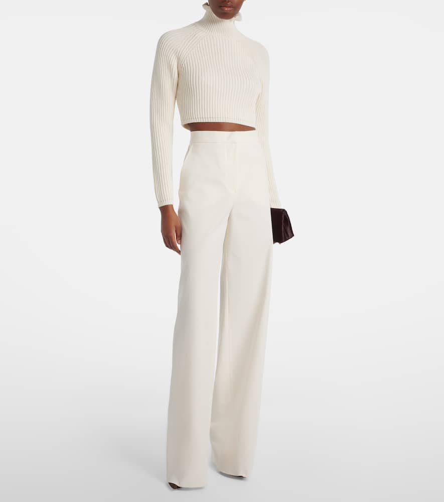 Campo ribbed-knit cropped turtleneck sweater
