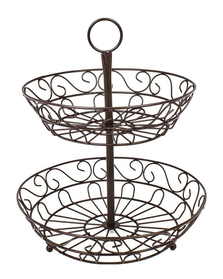 2-Tier Countertop Fruit & Bowl Stand