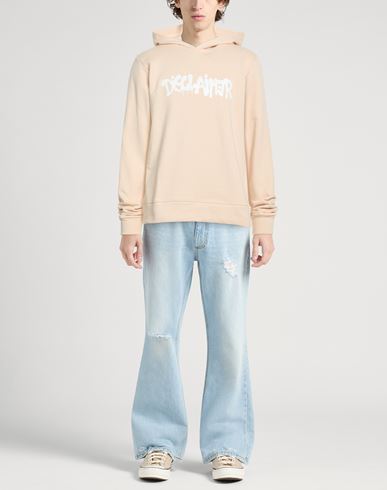 Man Sweatshirt Beige Size S Cotton
