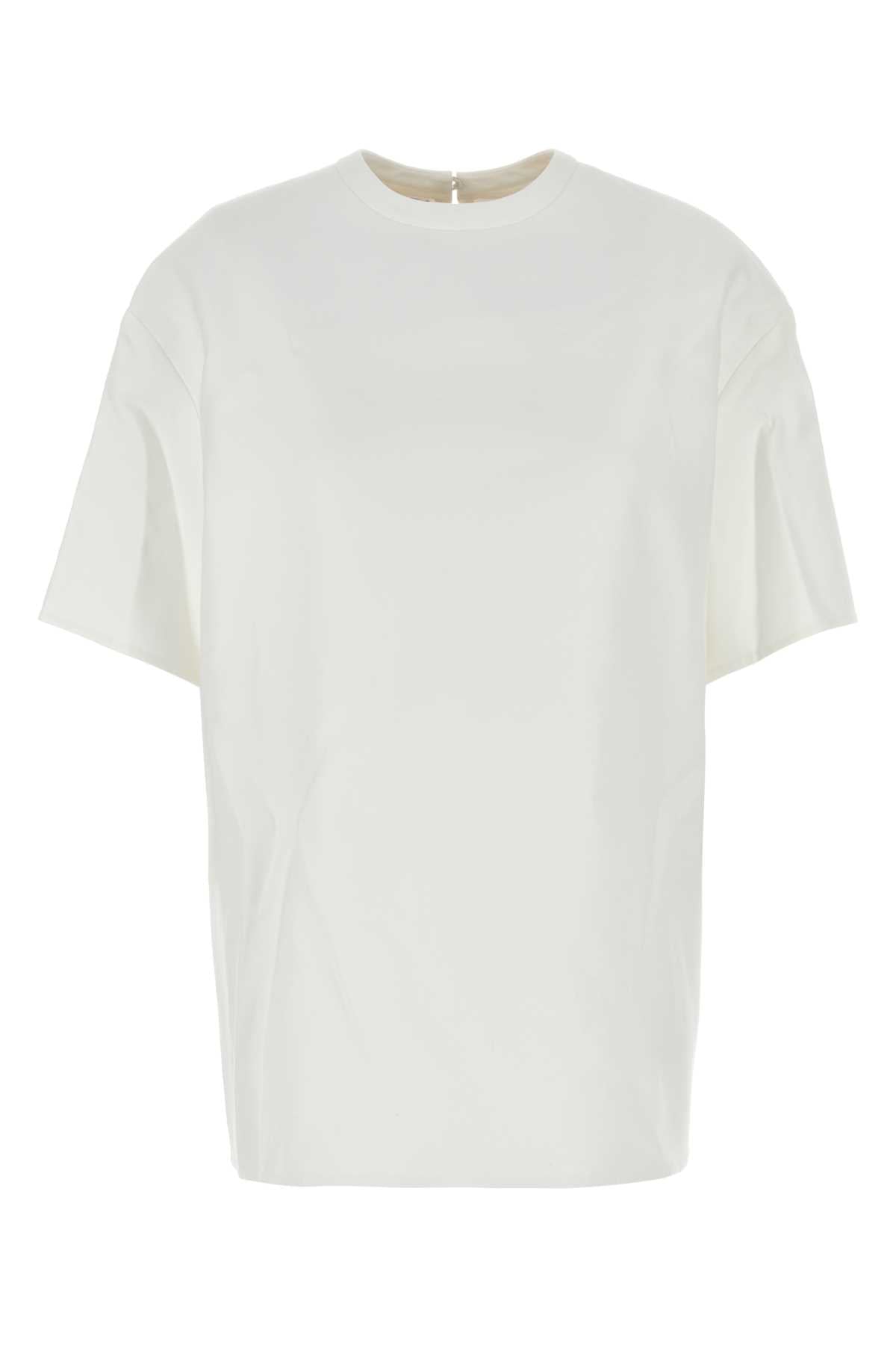Cotton Blend T-Shirt — White