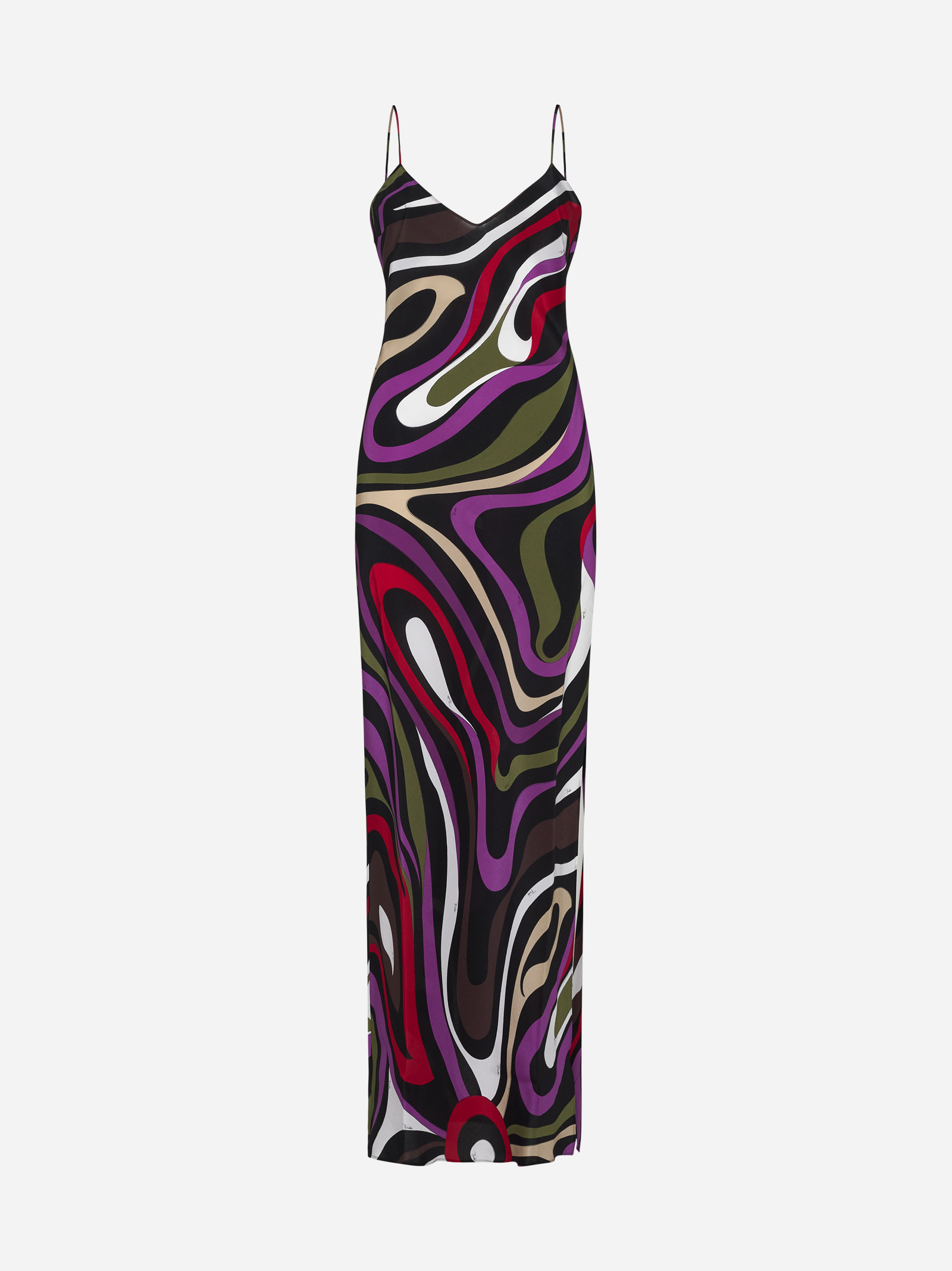 PUCCI 여성 Very Vivara print silk long dress