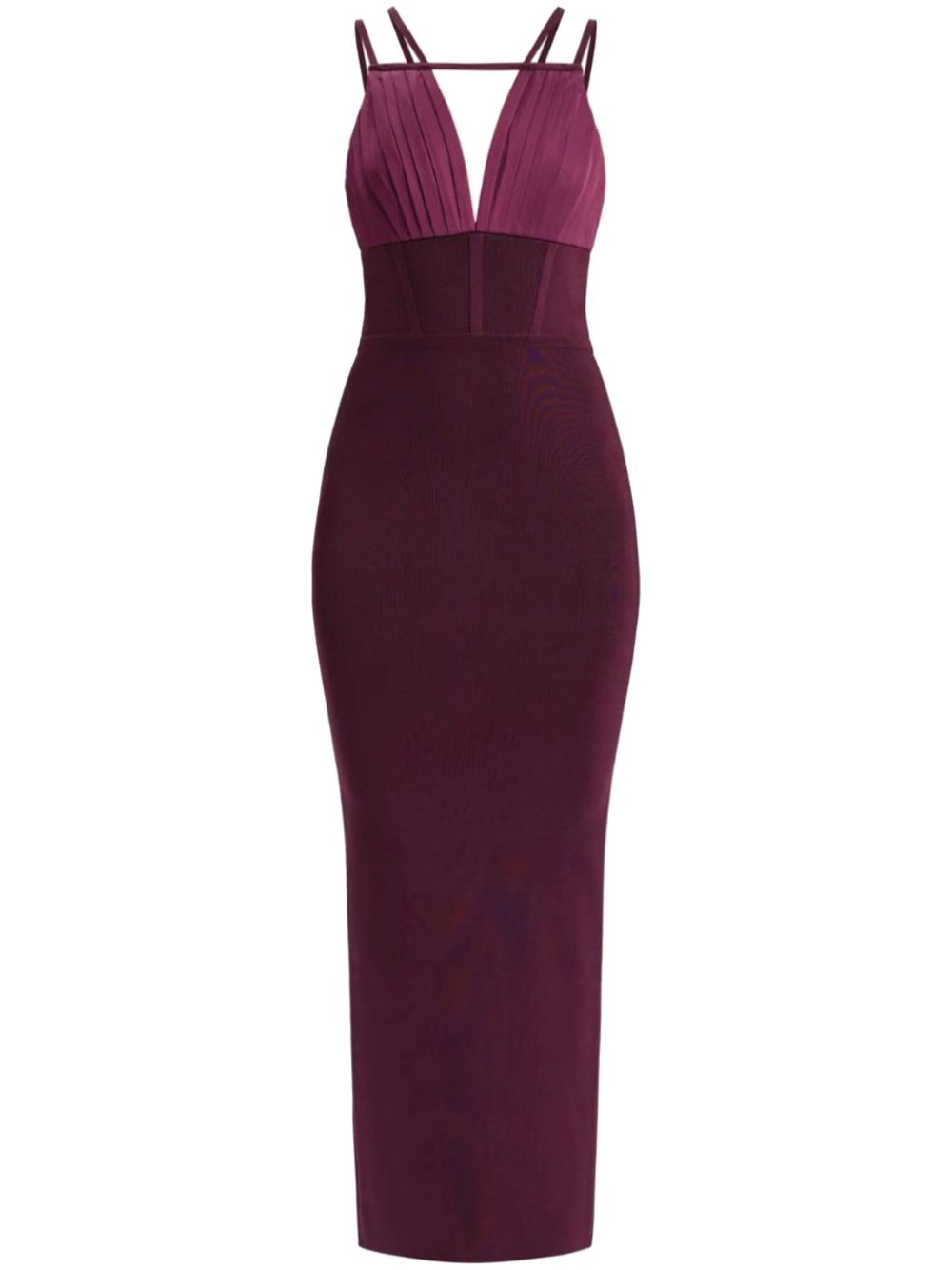 Sleeveless midi dress - Purple