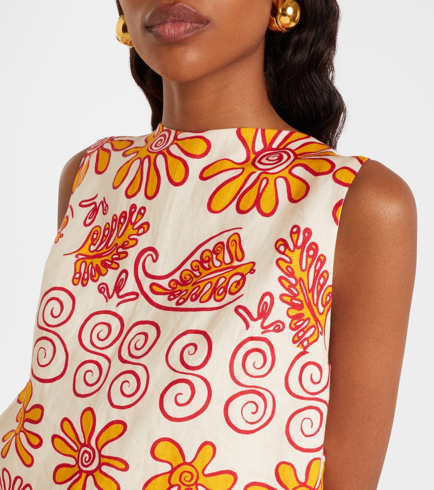Avelino printed linen top