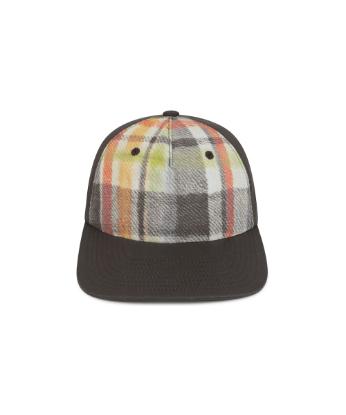 Plaid Trucker Cap Charcoal
