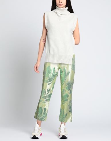 Woman Pants Yellow Size 6 Acetate, Polyester