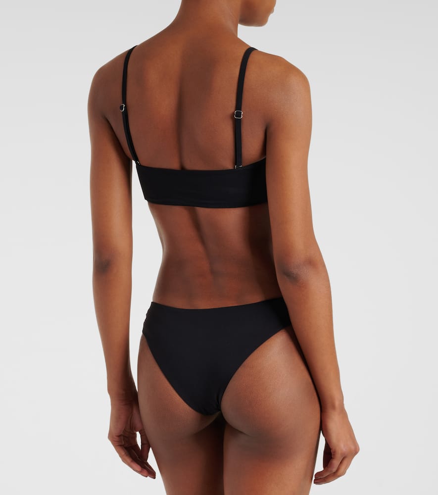 Embellished cutout bikini bottoms