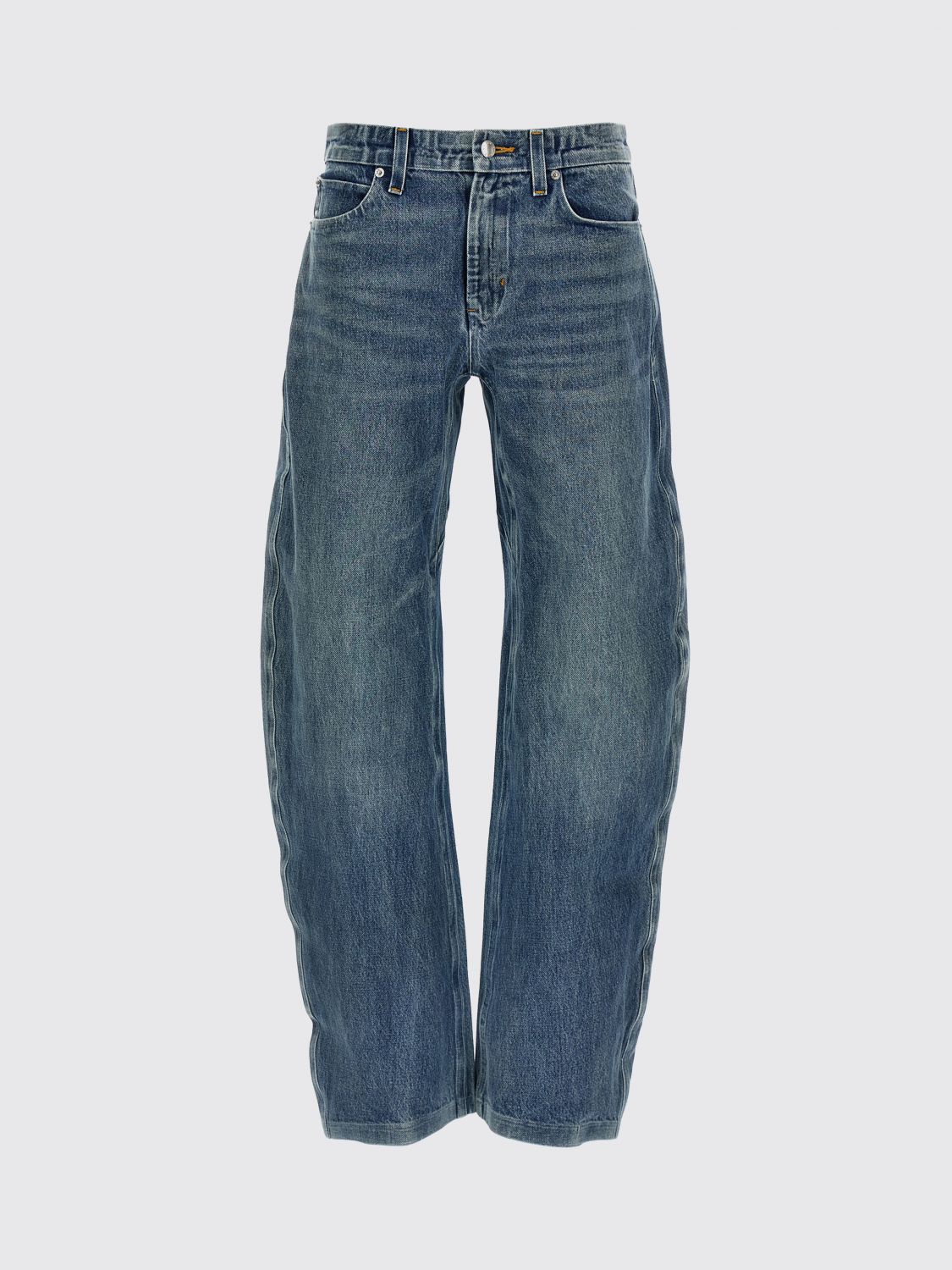 Low-rise cotton jeans - Blue