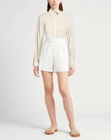 Woman Shirt Beige Size S Linen