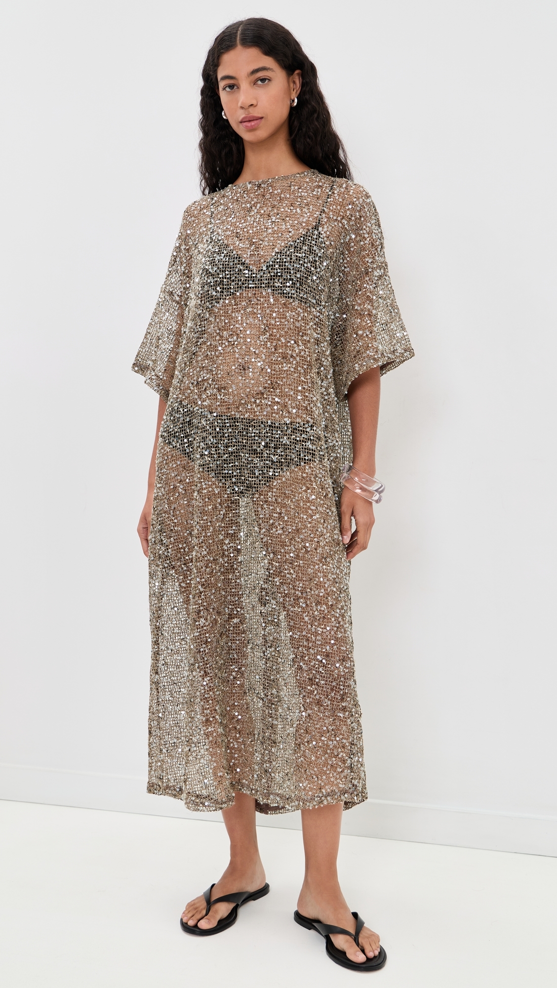 Ivette Sequin Dress Mocha