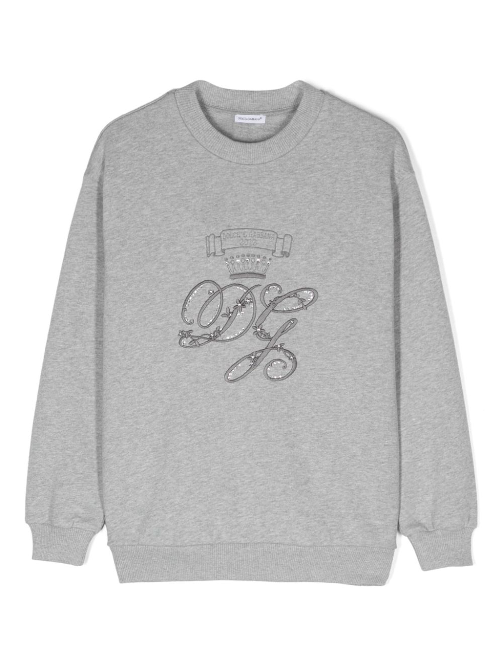 Logo-embroidered sweatshirt - Grey