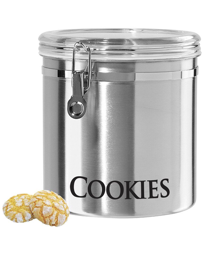 Stainless Steel Jumbo Cookies Clamp Canister