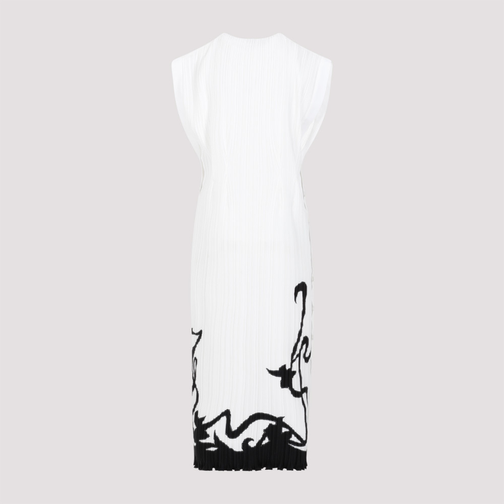 Sleeveless Pleated Midi Dress