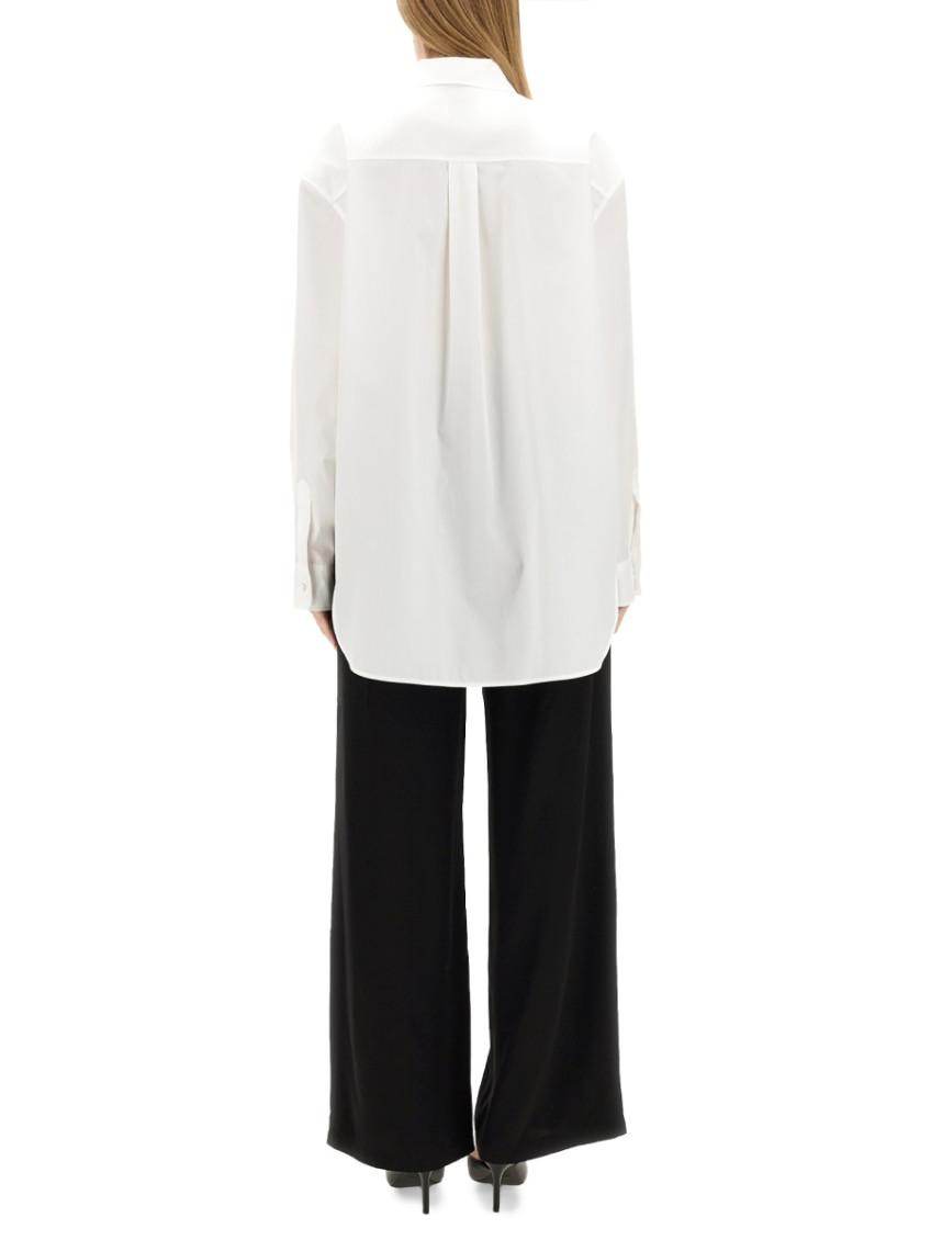 Moschino - heart patch collared shirt