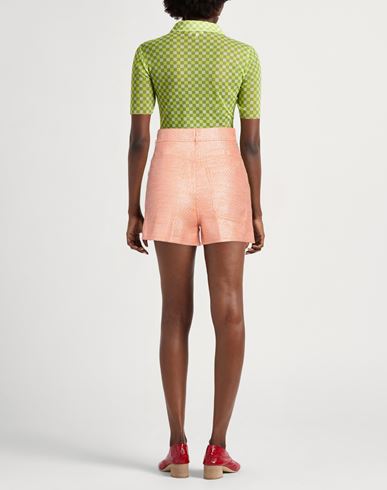 Forte_forte Woman Shorts & Bermuda Shorts Orange Size 0 Cotton, Polyester, Metallic Polyester
