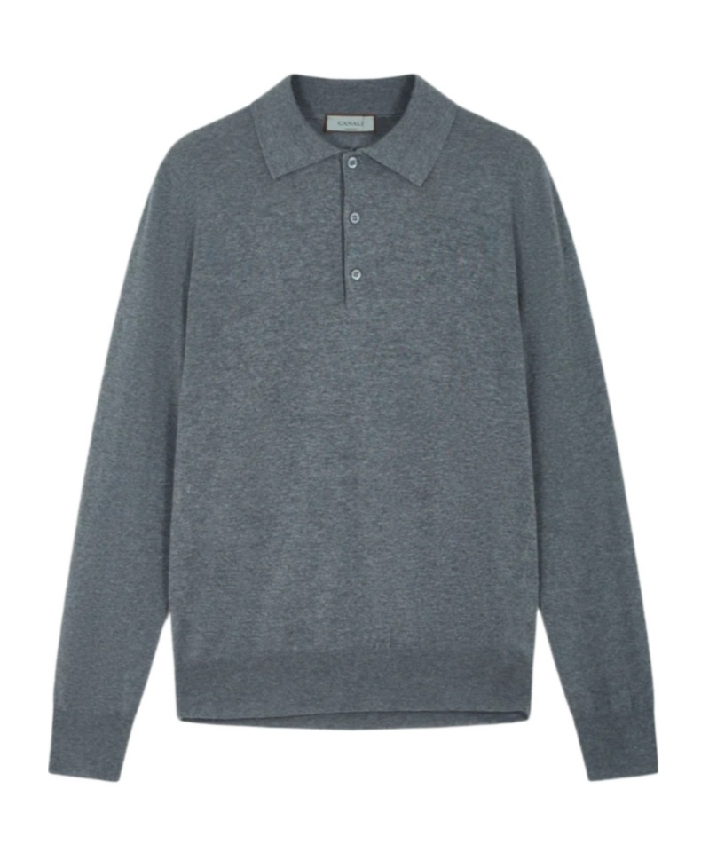 Long-sleeve polo shirt