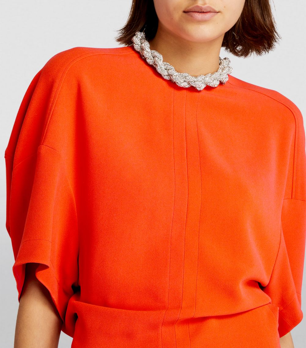 Embellished Neckline Maxi Dress