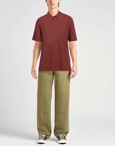 C. p. Company Man Polo shirt Brown Size 3XL Cotton
