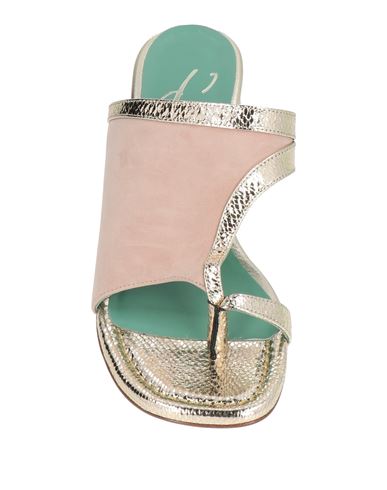 Woman Thong sandal Taupe Size 8.5 Leather