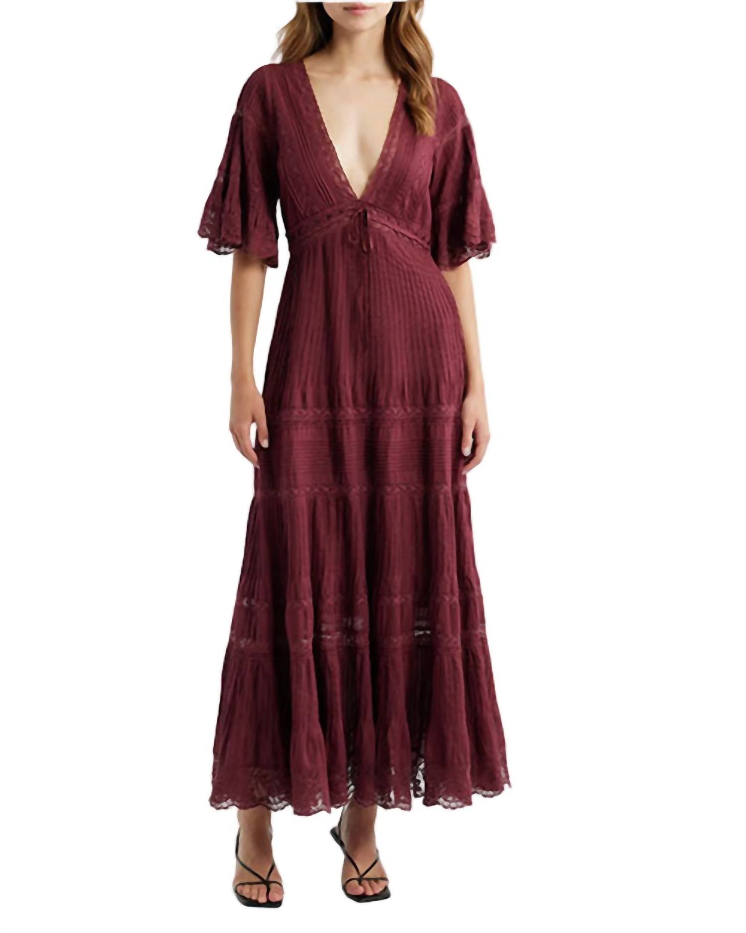 Marlowe Dress In Spiced Berry