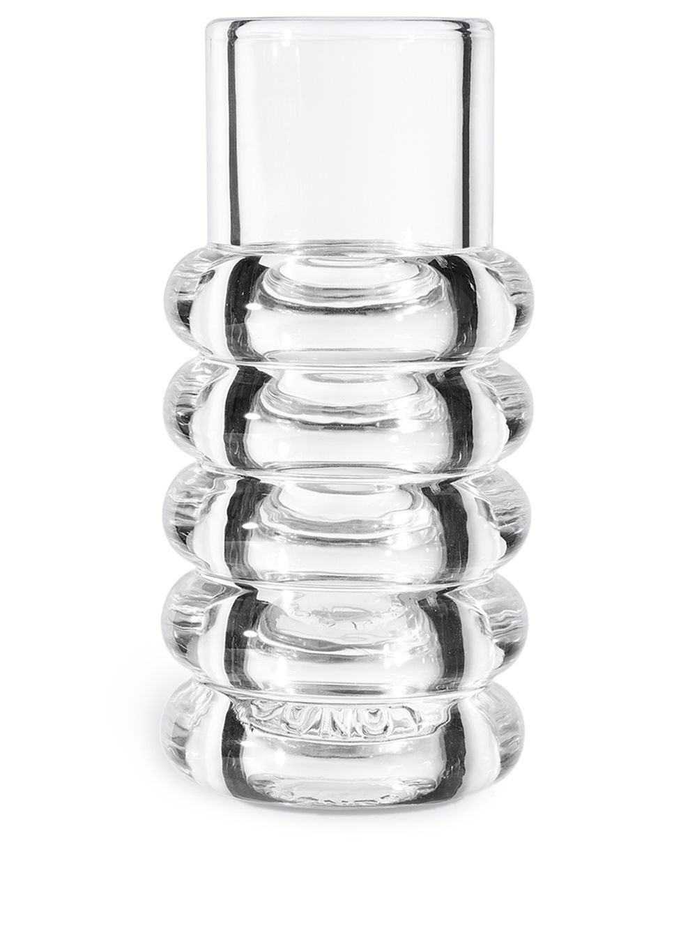 Press stem vase - CLEAR