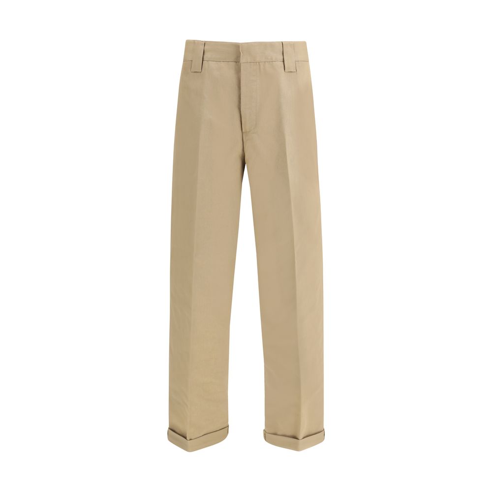 Cotton Chino Pants — Beige