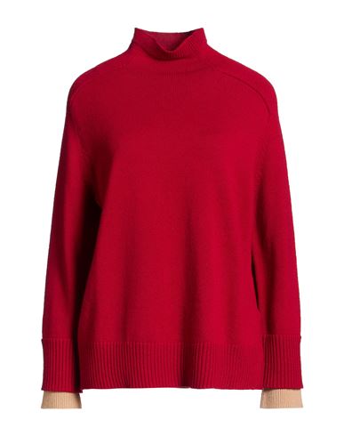 Woman Turtleneck Brick Size 6 Wool, Cashmere