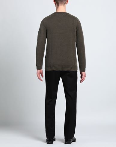 C. p. Company Man Sweater Military green Size 38 Cotton, Polyamide