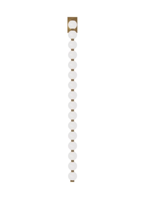 Natural Brass LED Wall Sconce from the Perle Collection
