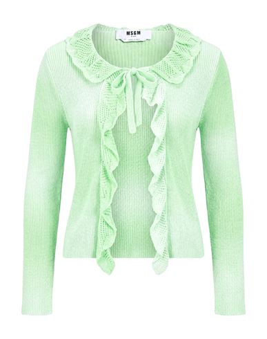 Woman Cardigan Light green Size XS Cotton, Polyamide