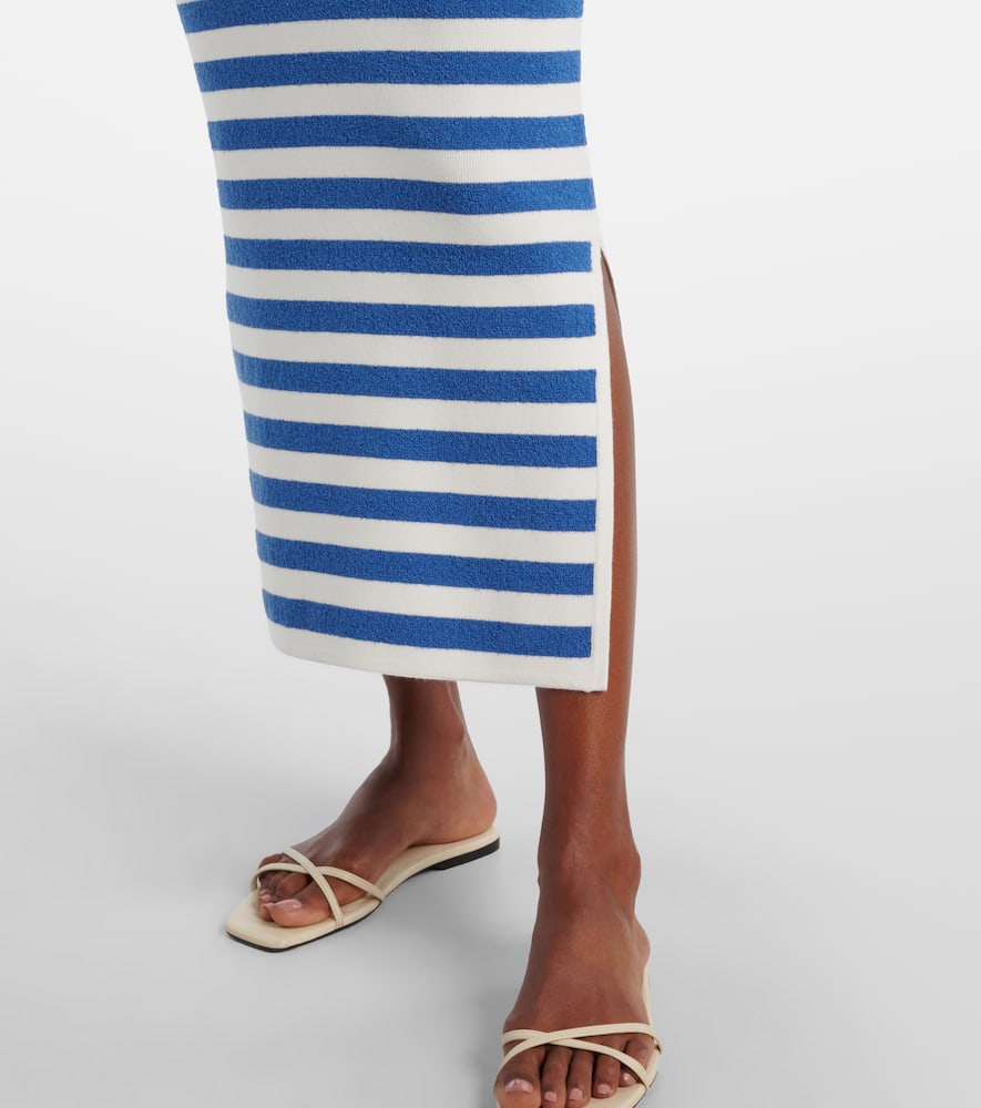 Ari striped knitted maxi dress