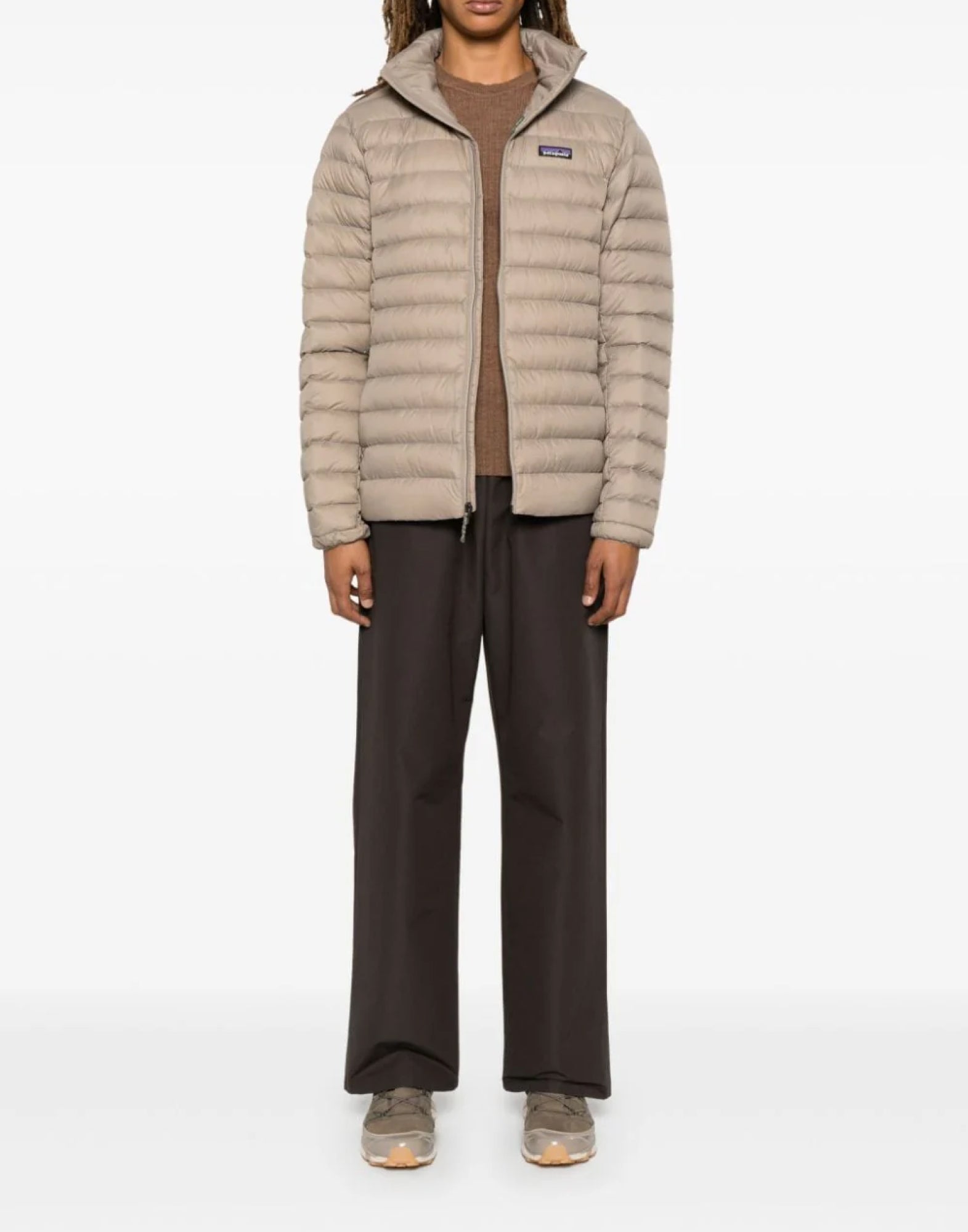 Down-Insulated Down Jacket — Gray