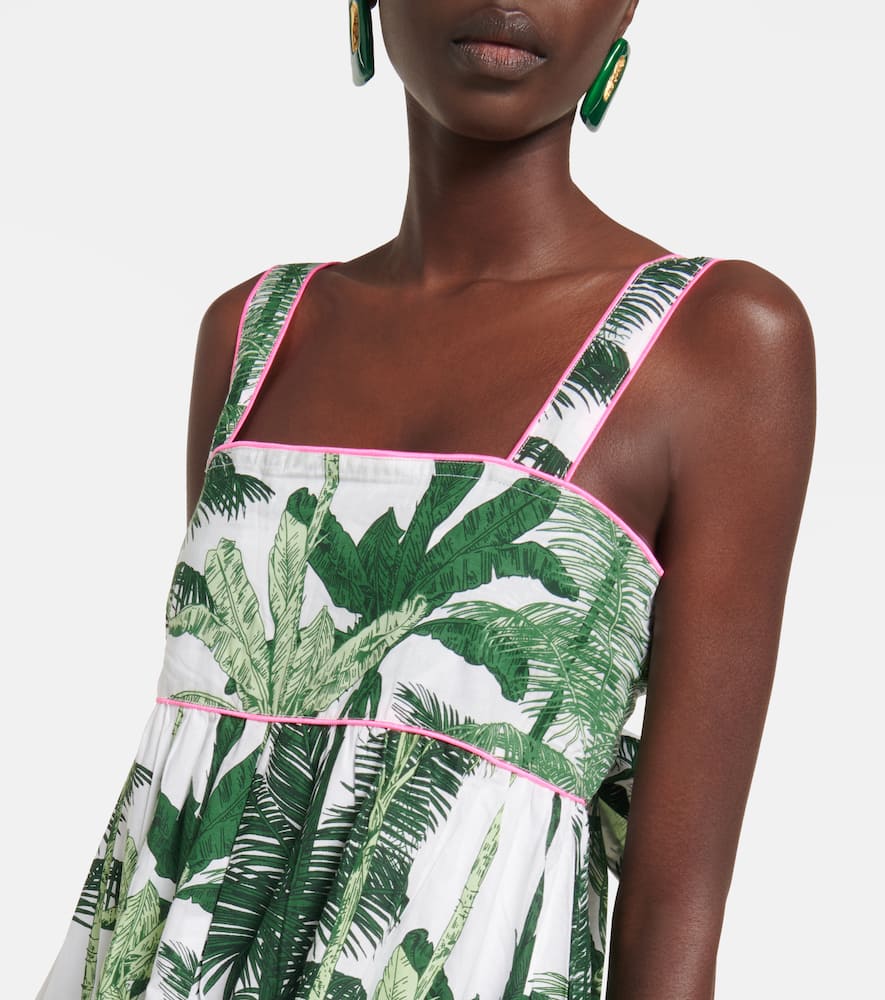 Juliet Dunn Printed cotton midi dress