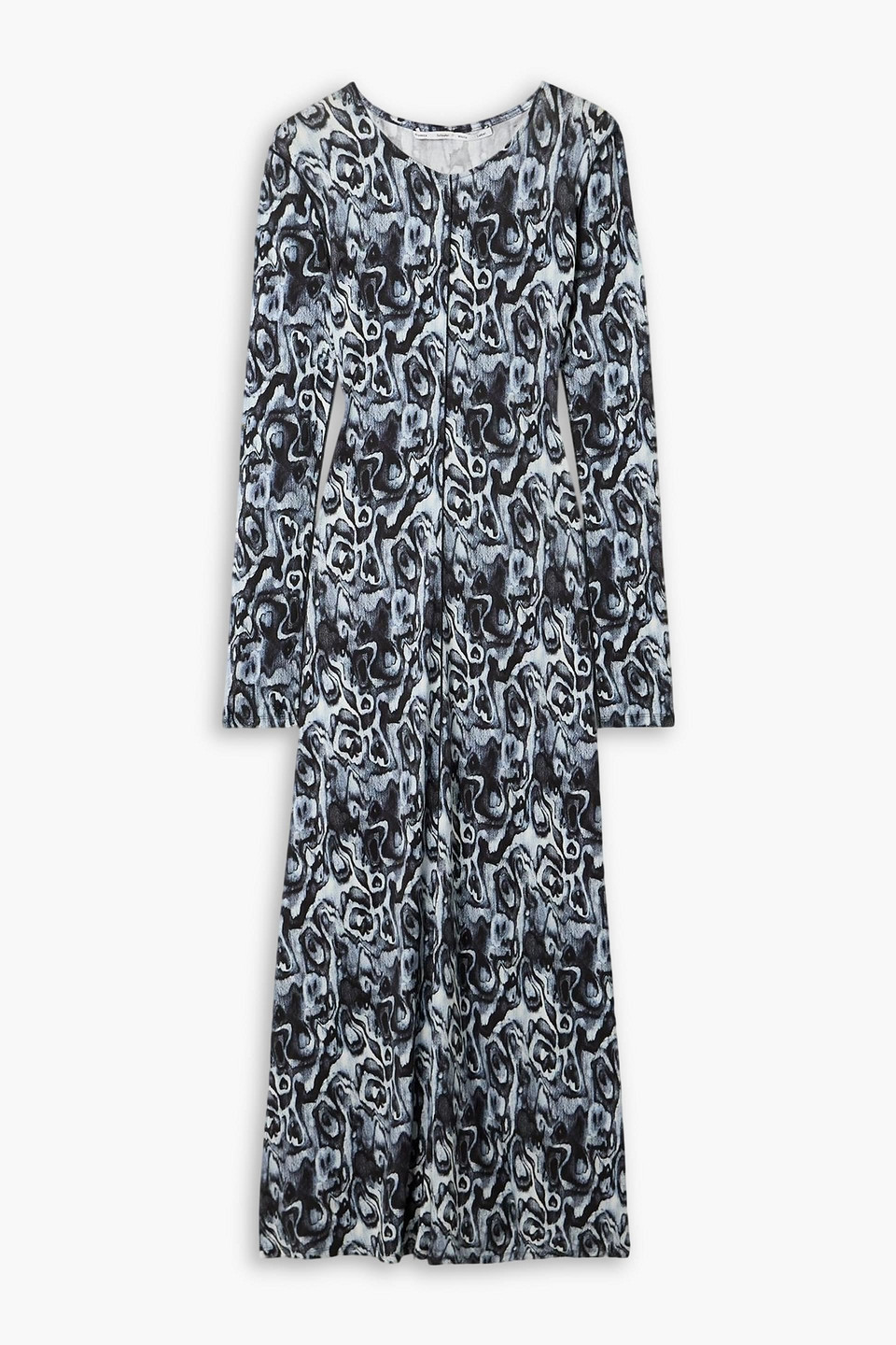 Atlas printed stretch-jersey maxi dress - Black - S