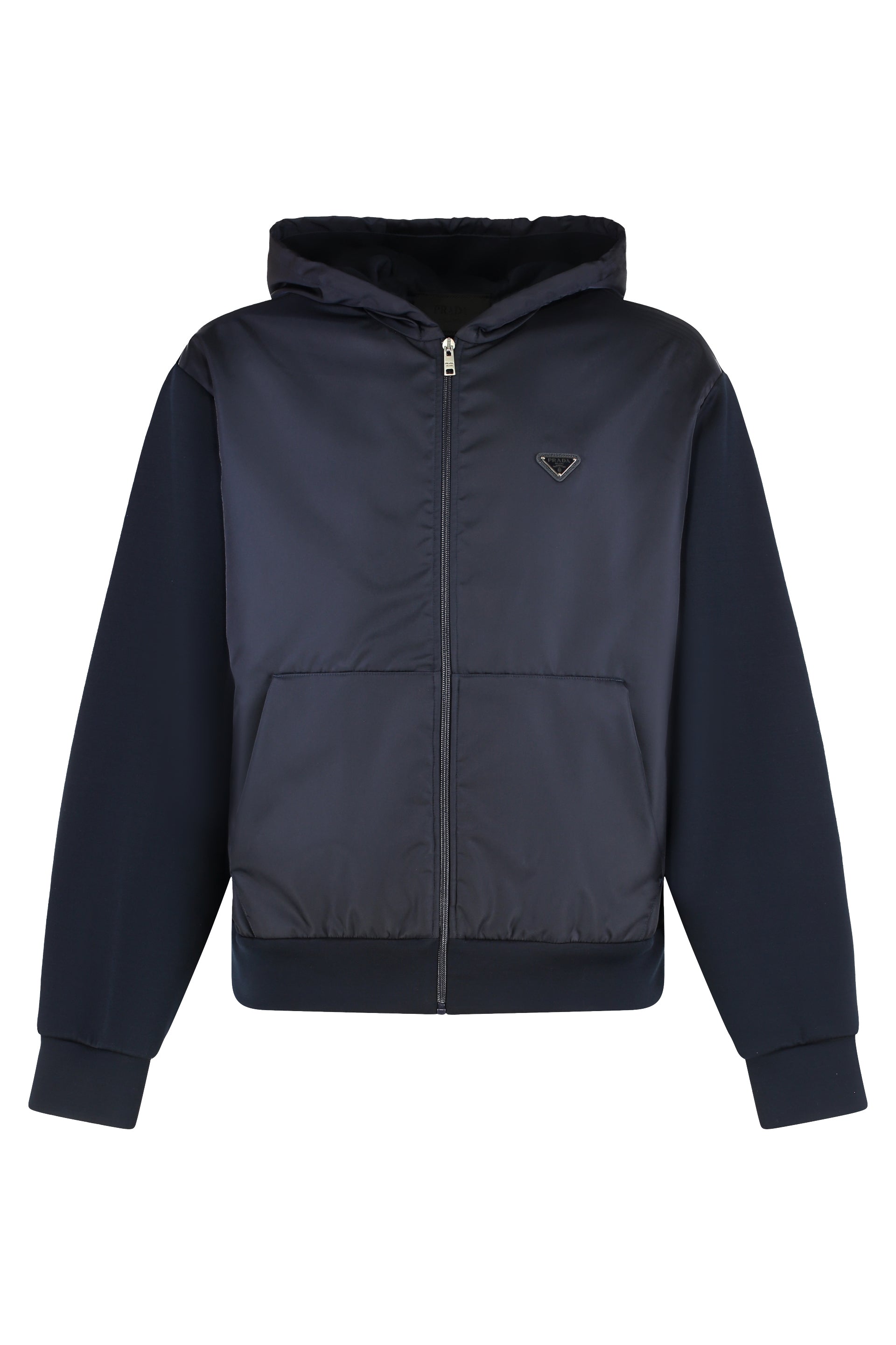 Technical Cotton and Re-nylon Hoodie