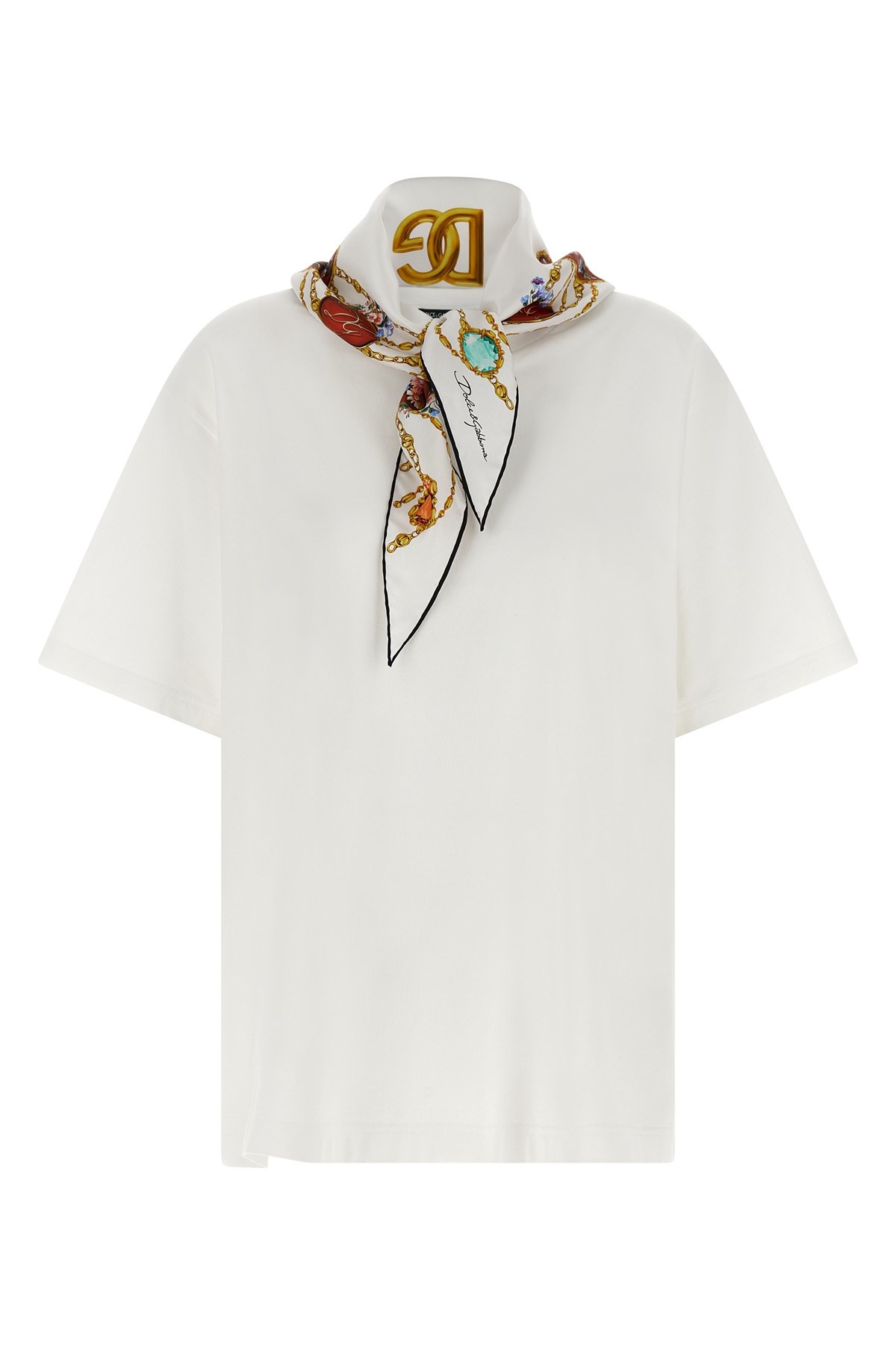 T-Shirt With Scarf