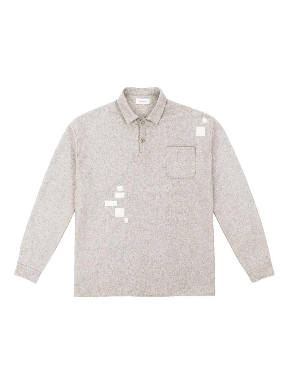 Saintwoods logo-embroidered polo shirt - Grey