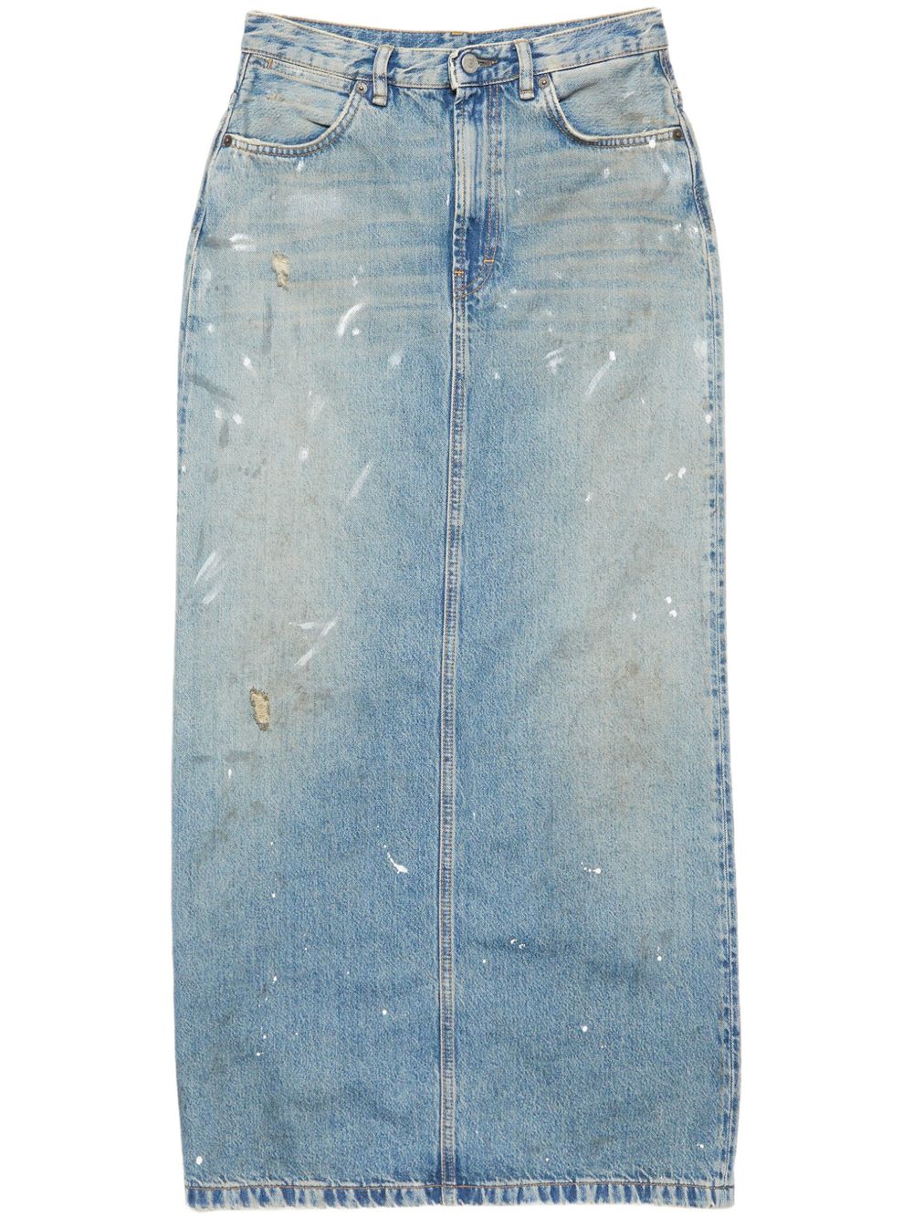 Denim maxi skirt - Blue