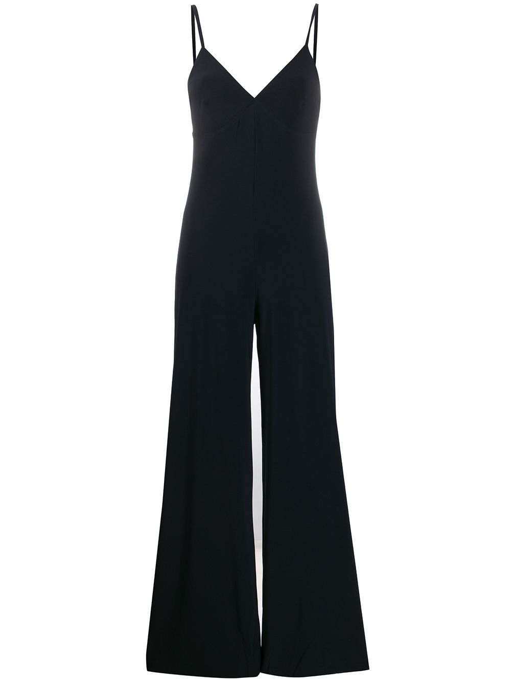Slip wide-leg jumpsuit - Black