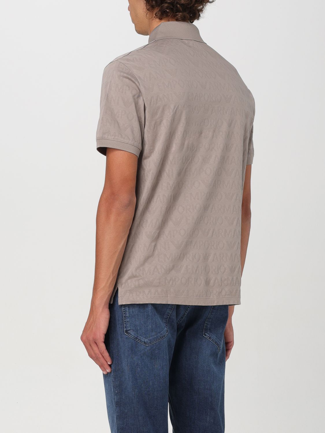 Polo Shirt Men color Grey