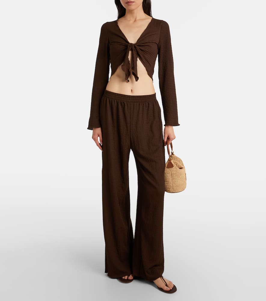Dania sheer crop top