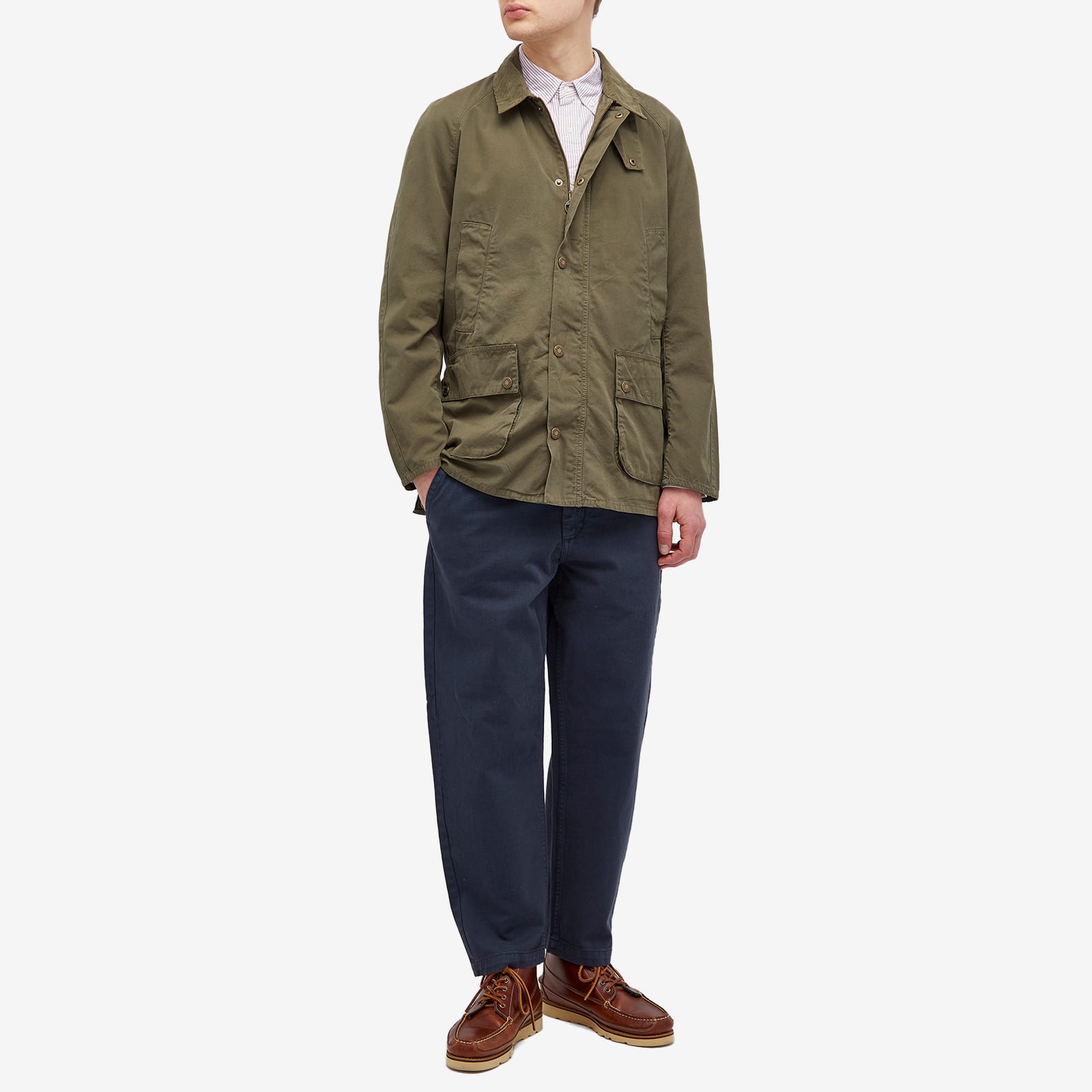 Men's Ashby Casual Jacket in Olive