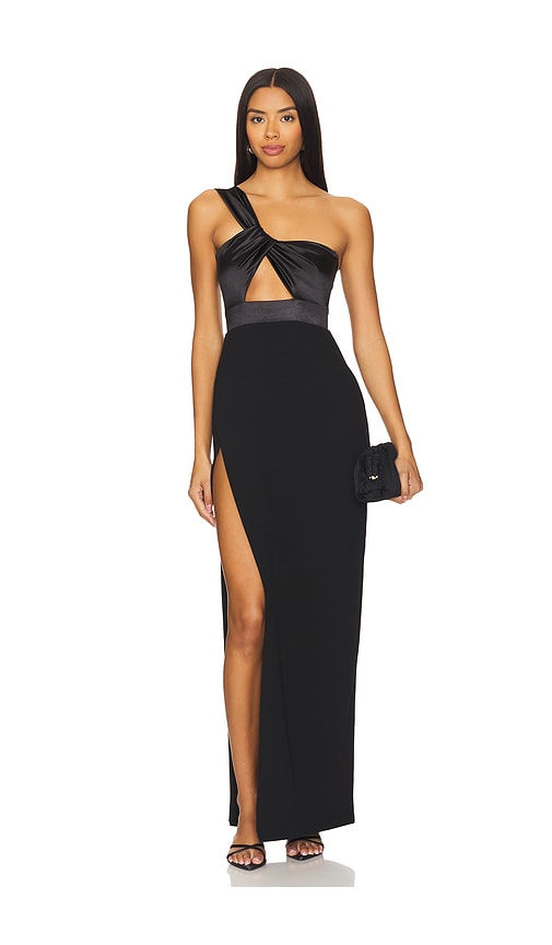 Nookie MAXIKLEID MIT EINEM TRÄGER RENAISSANCE in Black. Größe S. Also in