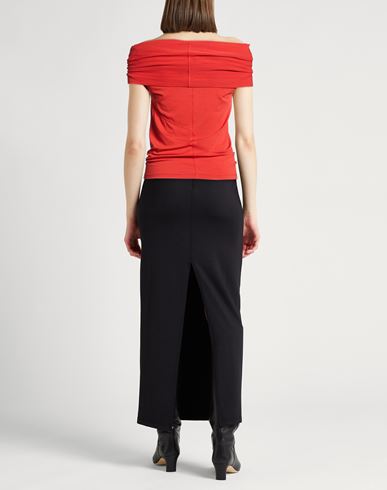 Woman Top Tomato red Size 10 Viscose, Elastane