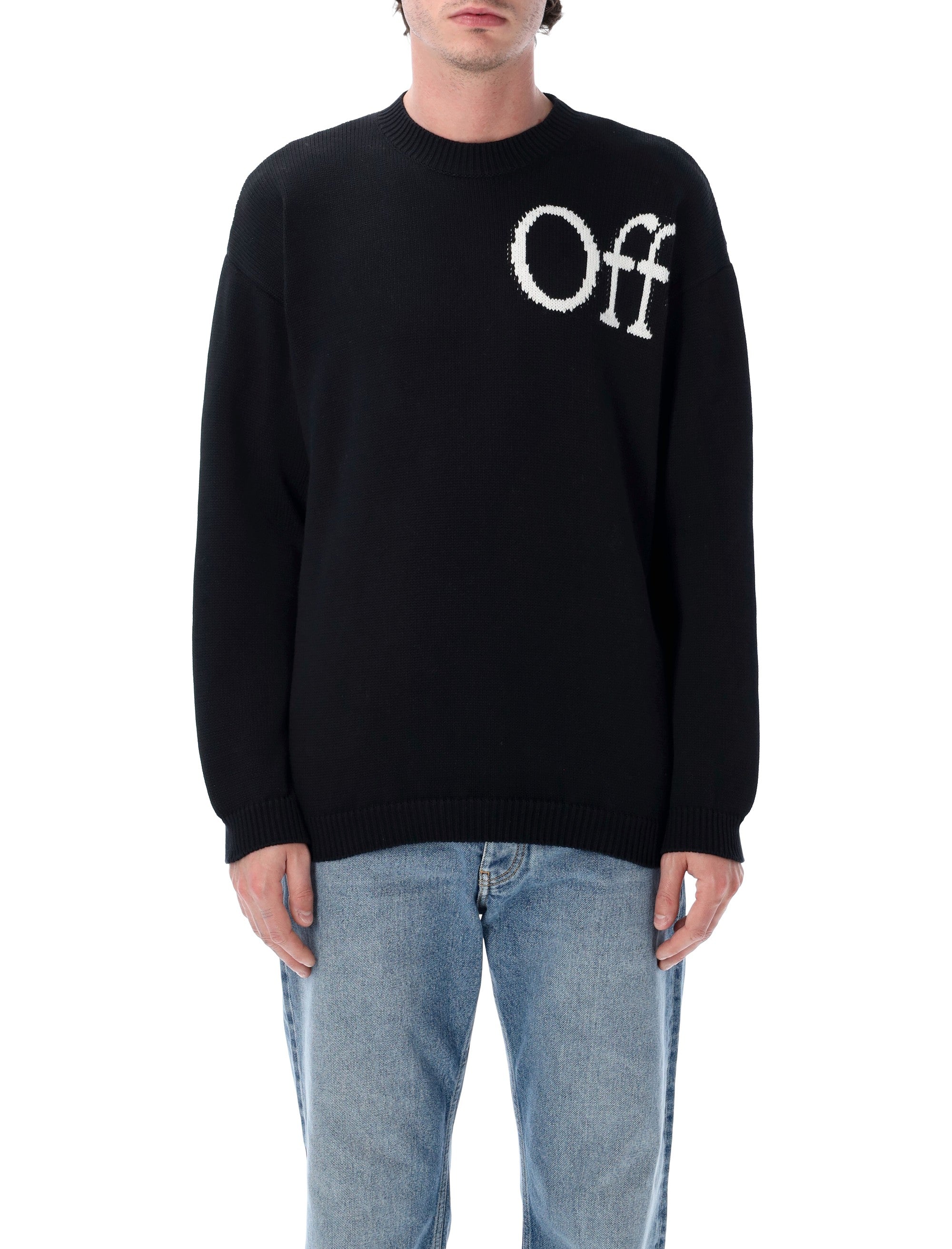 Oversized Crewneck Knit Sweater - Men's Size L