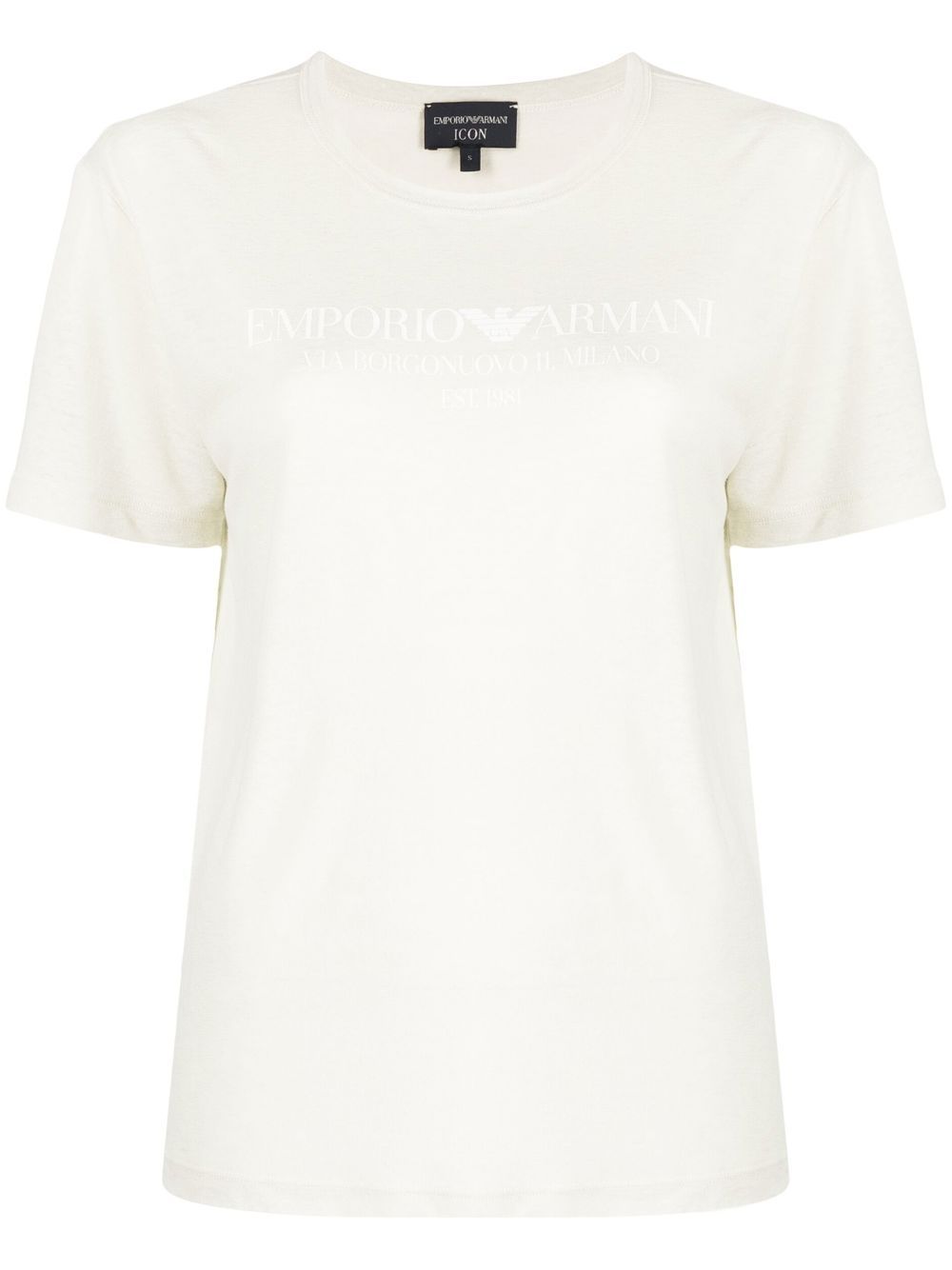Logo-print linen-blend T-shirt - Neutrals